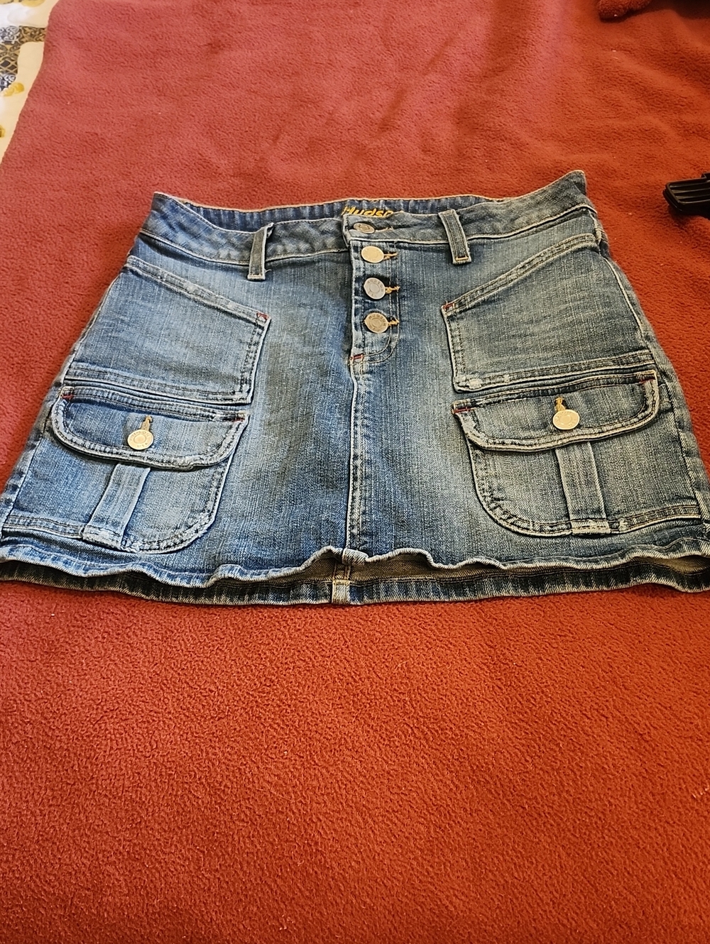 Hudson Jeans Blue Denim  Mini Skirt